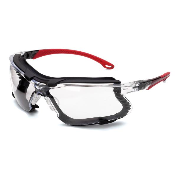 od. "ITIO". Patillas flexibles, foam interior en EVA (desmontable) y puente nasal de goma suave y antideslizante.