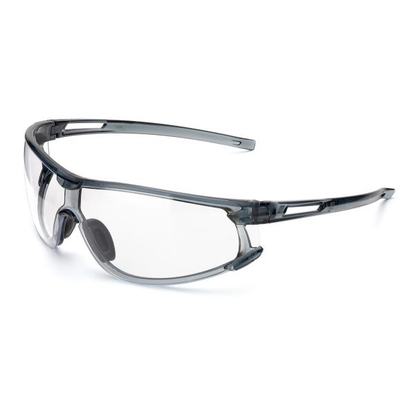 Gafa mod. "TITANIU". Gafa con estructura color ANTRACITA y ocular incoloro de policarbonato.