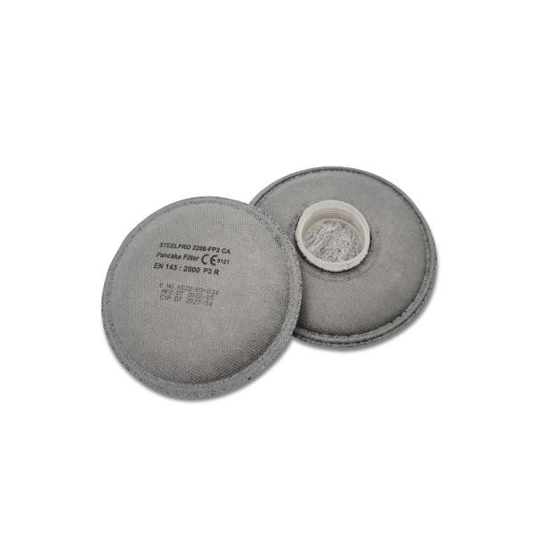 Filtros de rosca TEEPRO para media máscara "BREATH". Carbón activo