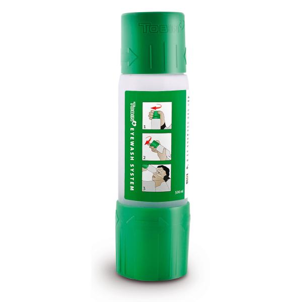 Frasco lavaojos portátil de 500 ml. Tobin Eyewash.