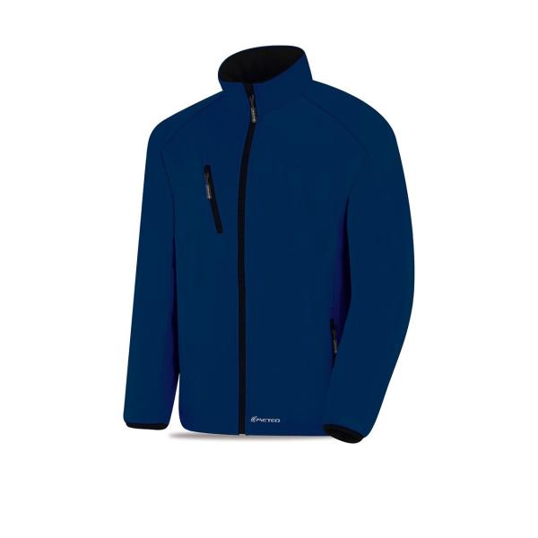 Cazadora oftshell modelo CUARZO. Azul marino 320 gr.