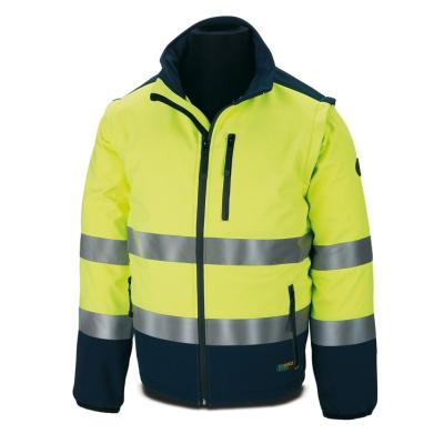 Cazadora OFTHE Alta Visibilidad bicolor. angas desmontables 310 gr