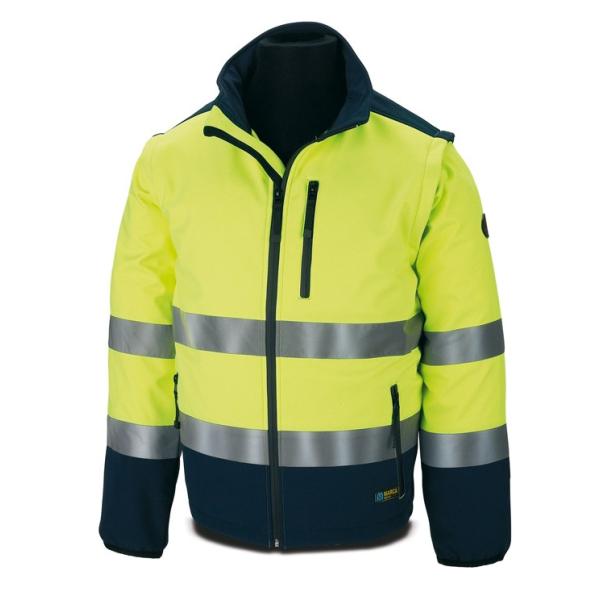 Cazadora OFTHE Alta Visibilidad bicolor. angas desmontables 310 gr