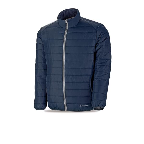 Chaqueta tipo plumas modelo FREYA. Azul arino 340 gr. EN 14058