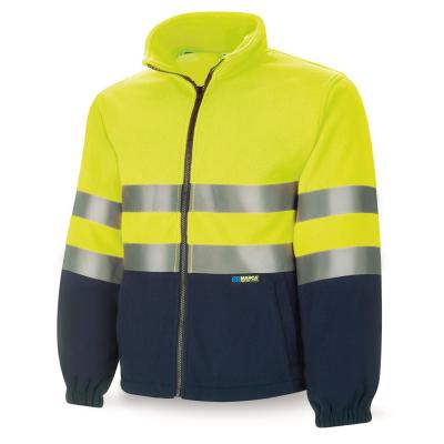 Chaqueta Polar Alta visibilidad amarillo/azul marino 280 gr. X