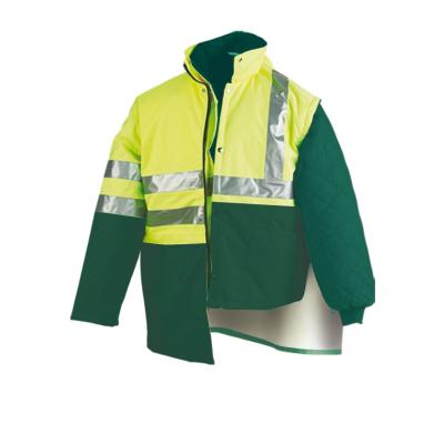 Parka Alta visibilidad. Triple uso amarillo/verde 560 gr.