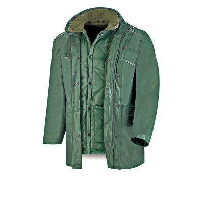 Parka triple uso (chubasquero/husky/chaleco) modelo GAERNA verde 440 gr.