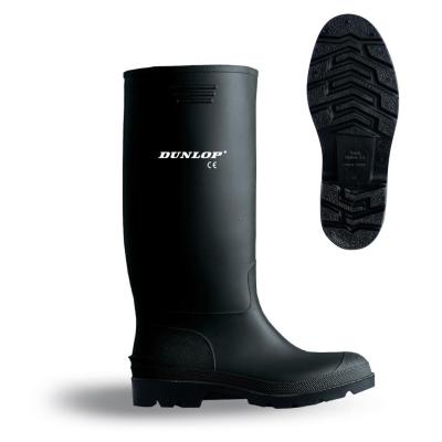 Bota de agua PVC caña alta negra. Dunlop 380. 35