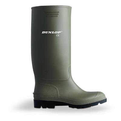 Bota de agua PVC caña alta verde. Dunlop 380. 35