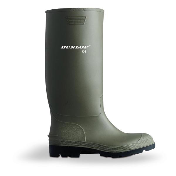Bota de agua PVC caña alta verde. Dunlop 380. 35