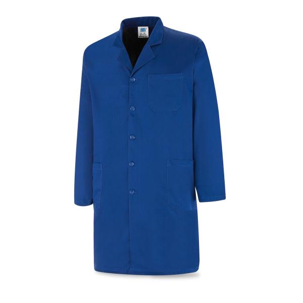 Bata unisex azulina poliéster/algodón 200 gr. 3840