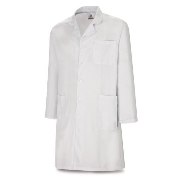 Bata unisex blanca poliéster/algodón 200 gr. 3840
