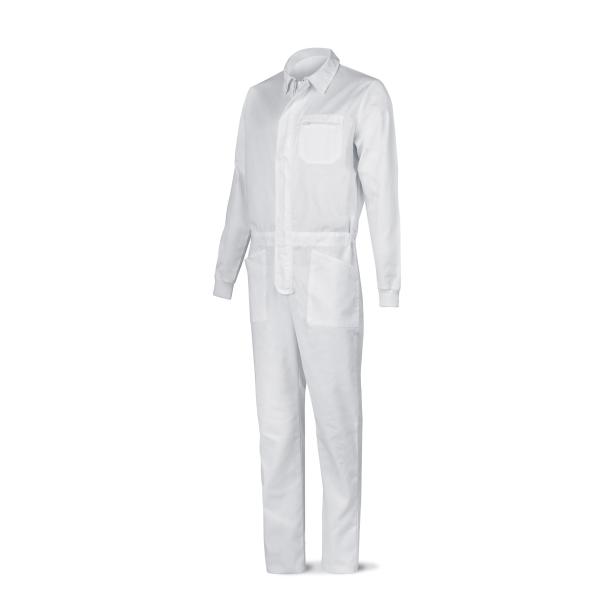 Buzo blanco poliéster/algodón 200 g. 48