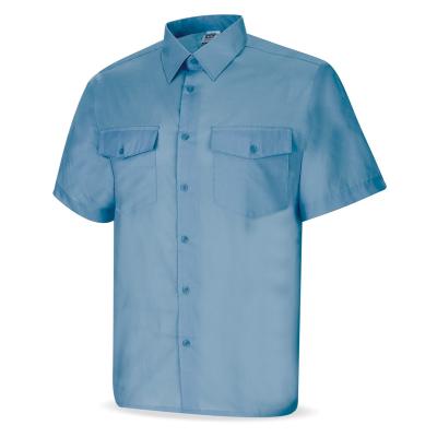 Camisa azul celeste poliéster/algodón 95 gr. anga corta 3738