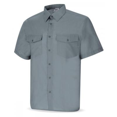 Camisa gris poliéster/algodón 95 gr. anga corta 3738