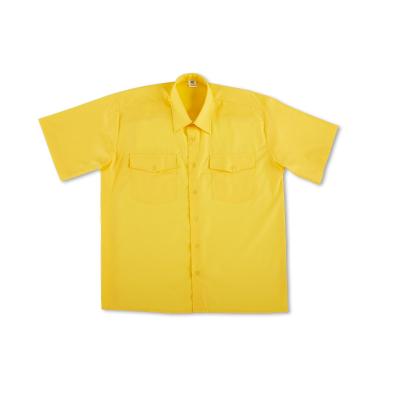 Camisa amarillo poliéster/algodón 95 gr. anga corta 3738