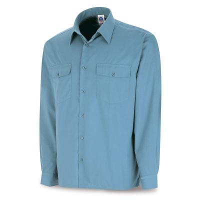 Camisa azul celeste poliéster/algodón 95 gr. anga larga 3738