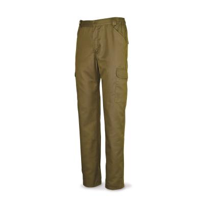 Pantalón beige poliéster/algodón 200 g. ultibolsillos. 38