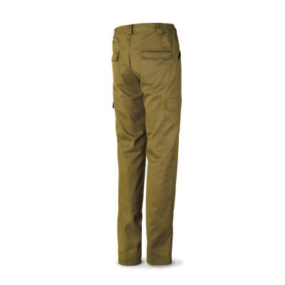 Pantalón beige poliéster/algodón 200 g. ultibolsillos. 38