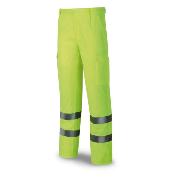 Pantalón Alta Visibilidad poliéster/algodón 200 gr. 36