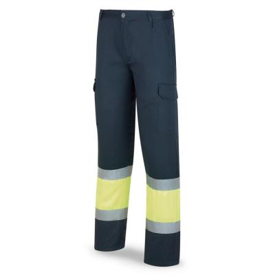 Pantalón bicolor de alta visibilidad poliéster/algodón 430 g. acolchado 38
