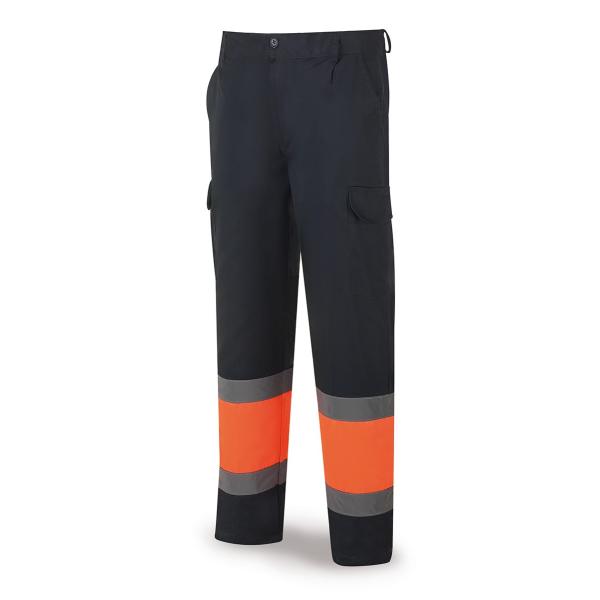 Pantalón bicolor de alta visibilidad poliéster/algodón 200 g. 38