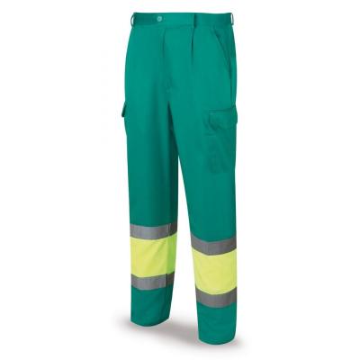 Pantalón bicolor de alta visibilidad poliéster/algodón 200 g. 38