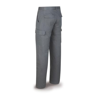 Pantalón gris poliéster/algodón 200 g. ultibolsillos. 38