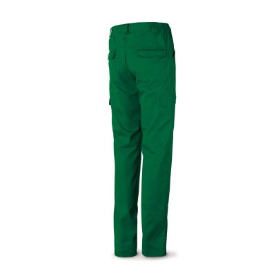 Pantalón verde poliéster/algodón 200 g. ultibolsillos. 38