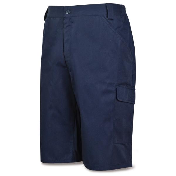 Bermuda azul marino poliéster/algodón de 200 g.ultibolsillo 36