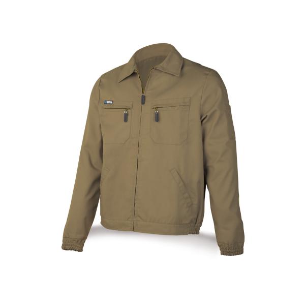 Chaqueta beige poliéster/algodón de 245 g. 48
