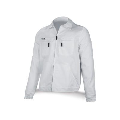 Chaqueta blanca poliéster/algodón de 245 g. 48