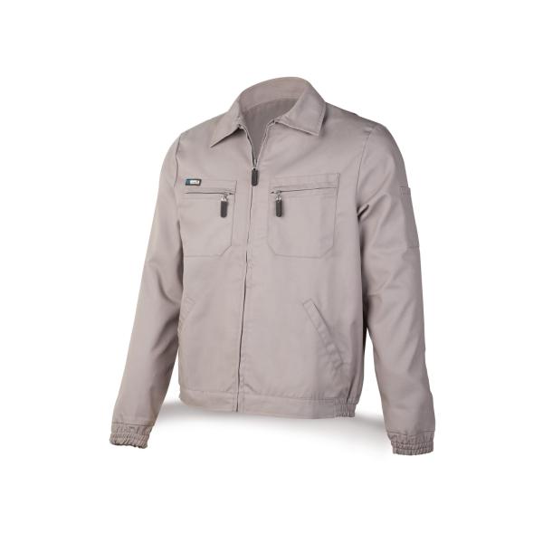 Chaqueta gris poliéster/algodón de 245 g. 48