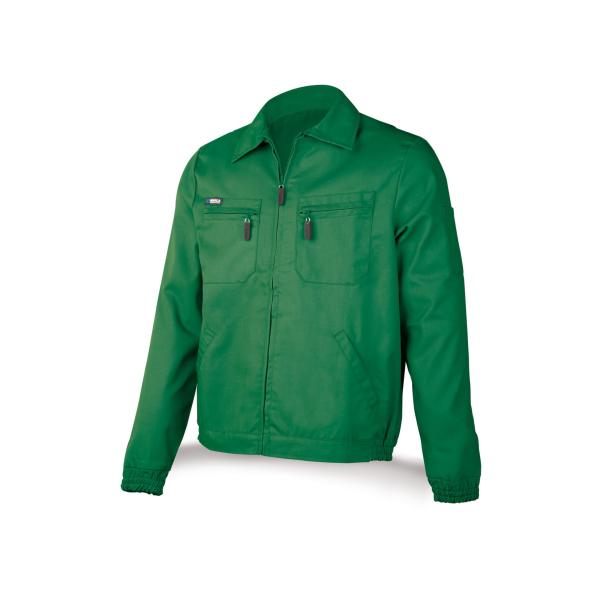 Chaqueta verde poliéster/algodón de 245 g. 48