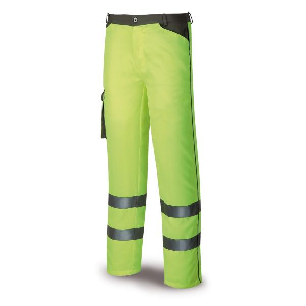 Pantalón Alta visibilidad poliéster/algodón 230 gr. 40