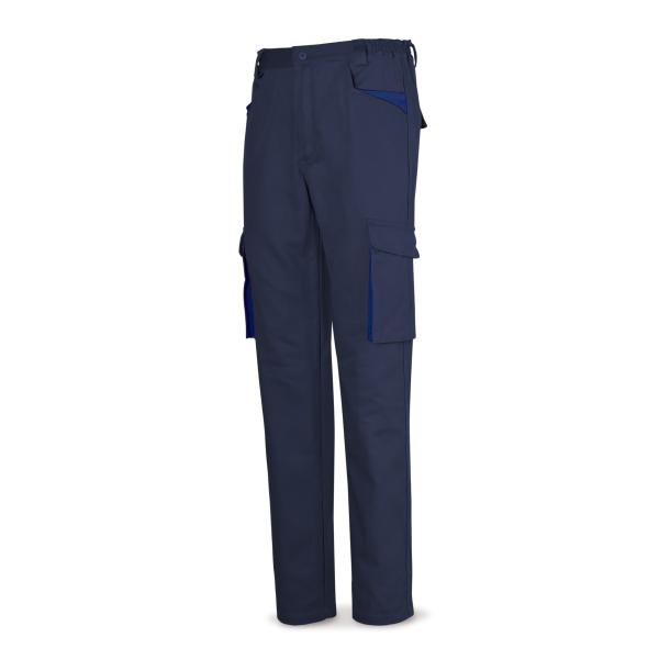 Pantalón azul marino en Algodón de 270 g. ultibolsillos 36