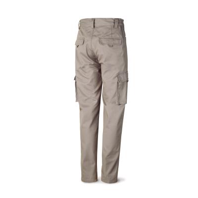 Pantalón gris algodón de 245 g. ultibolsillo 36
