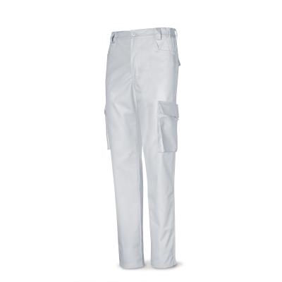 Pantalón blanco poliester/algodón de 245 g. ultibolsillo 36