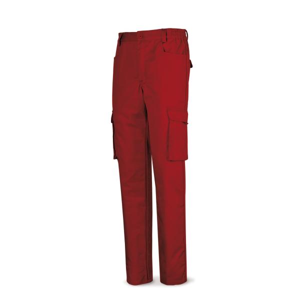 Pantalón rojo poliester/algodón de 245 g. ultibolsillo 36