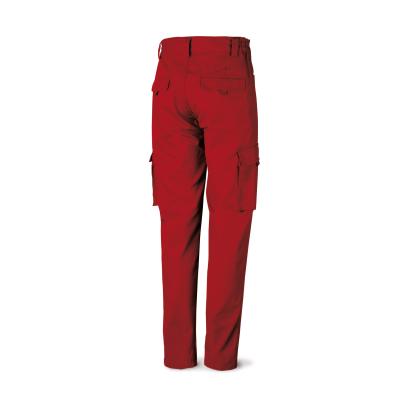 Pantalón rojo poliester/algodón de 245 g. ultibolsillo 36