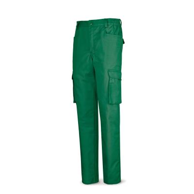 Pantalón verde poliester/algodón de 245 g. ultibolsillo 36