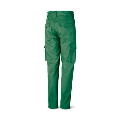 Pantalón verde poliester/algodón de 245 g. ultibolsillo 36