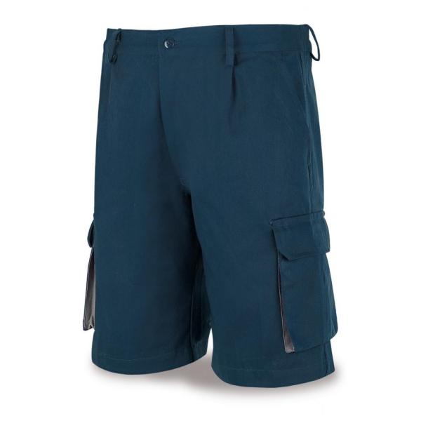 Bermuda azul marino algodón de 245 g. ultibolsillos 3840