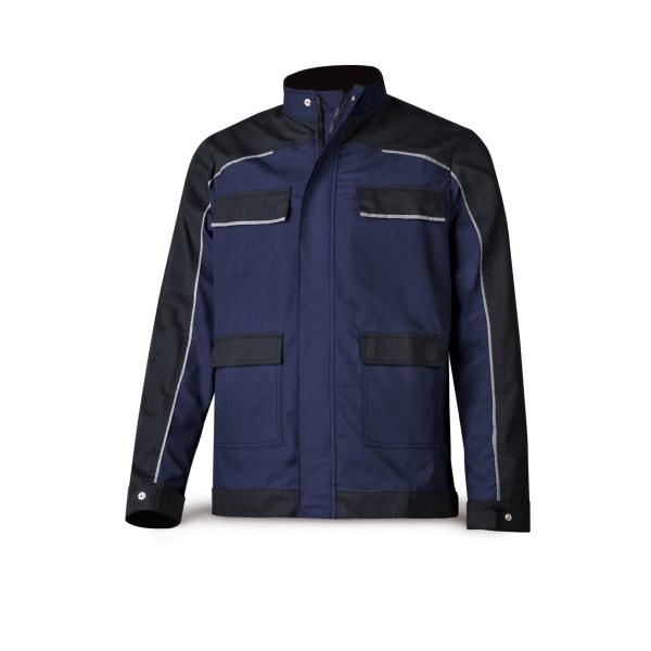 Chaqueta CANVA azul marino/negro poliéster/algodón 245 gr. 4850