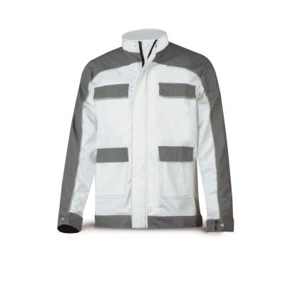 Chaqueta CANVA blanco/gris poliéster/algodón 245 gr. 4850