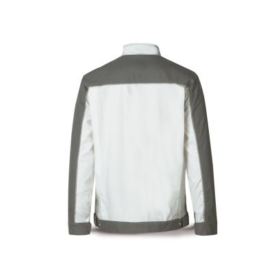 Chaqueta CANVA blanco/gris poliéster/algodón 245 gr. 4850