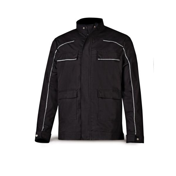 Chaqueta CANVA negro poliéster/algodón 245 gr. 4850