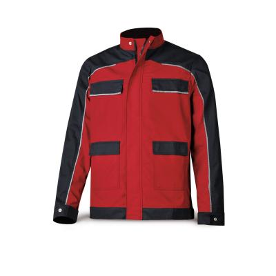 Chaqueta CANVA rojo/negro poliéster/algodón 245 gr. 5254