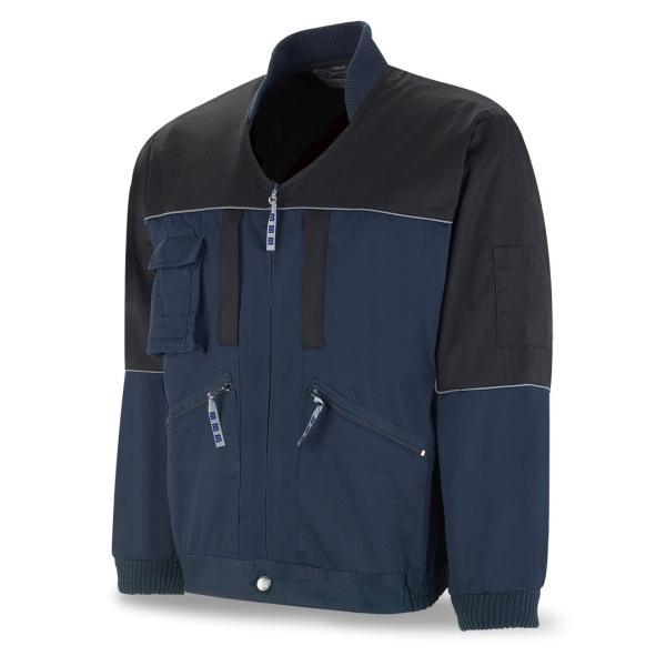 Chaqueta FIRT INE azul marino/negro poliéster/algodón 245 gr. 4850