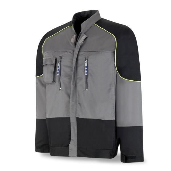 Chaqueta FIRT INE gris/negro poliéster/algodón 245 gr. 4850